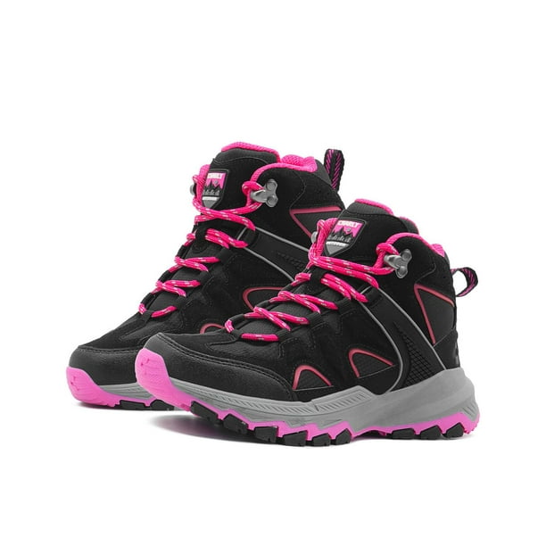 Bota Charly Negro/Rosa Para Dama Senderismo Deportivas 22-27 negro 25