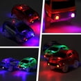 thumbnail image 3 of Tracks Cars Only Replacement, Flex Track Race cars for Magic Tracks Glow in the Dark, LED Lights Up Battery Operated Snap N Glow Trax cars Accessories, Compatible with Most Car Tracks for Kids (4pack, 3 of 5