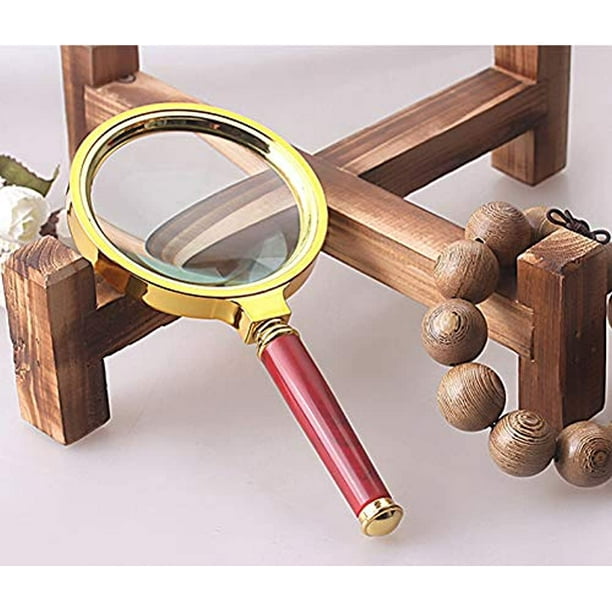 Magnifying Glass 10x Magnification Magnifier Handheld Magnifier for Science, Reading Book