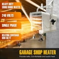 thumbnail image 6 of Dr. Heater 240V 6000W Garage Workshop Industrial Infrared Space Heater, White, 6 of 11
