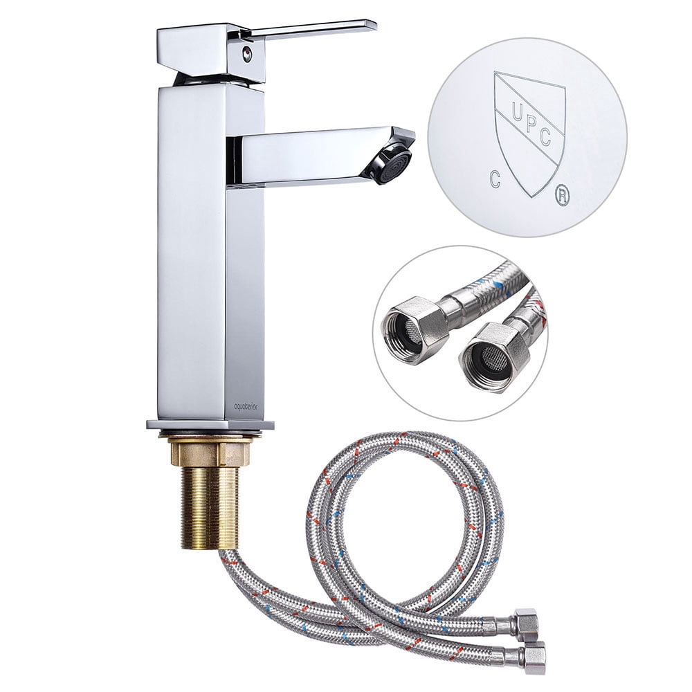 Aquaterior Modern 1 Hole Bathroom Faucet Vanity Sink Basin DIY Home CHR
