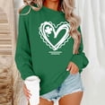 thumbnail image 5 of Rutainlusire Womens Trendy Loose St. Patricks Day Printed Sweatshirts Shirts Women's Fashion Casual St. Patrick's Day Print Round-Neck Long Sleeve Pullover Sweatshirt Top, 5 of 5