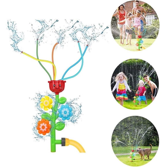 yingyy Outdoor Water Spray Sprinkler for Kids Summer Flower Spray Toy Lawn Backyard Yard Games