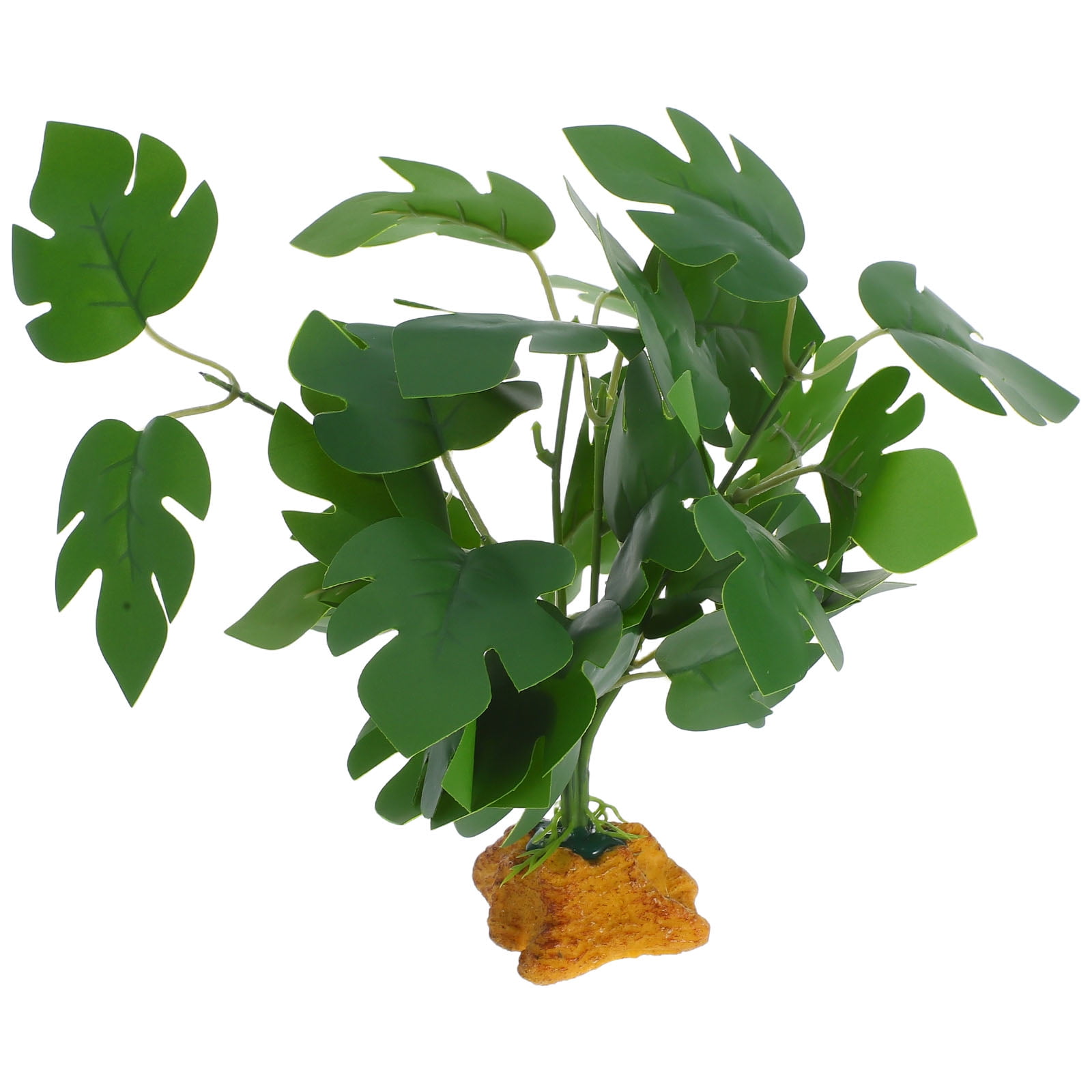 FOMIYES Green Plastic Aquarium Plants for Fish Tanks and Bearded Dragon Terrarium Decorations