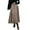 Brown, variant on QHFBli Women Winter Skirt,Aline Long Fall Skirt with Pockets and High Elastic Wasit