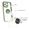 thumbnail image 2 of CoverON For Apple iPhone 14 Pro Max Phone Case, Clear Back Ring Holder Kickstand Cover, Green, 2 of 7
