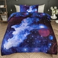 thumbnail image 3 of REGALWOVEN 2 Piece Galaxies Comforter Set, Twin Dark Blue, 3 of 6