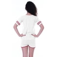 thumbnail image 4 of Moomaya Womens Plain Nightwear Set w/ Shorts Cotton Sleepwear 2 Pcs Nightdresses, 4 of 7