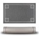 thumbnail image 1 of 14.1-15.4 grey Alfombrilla de alimentación para mascotas para perros y gatos Alfombrilla flexible e impermeable para comida y agua, alfombrilla para comida para perros fácil de l, 1 of 5