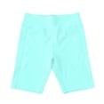 thumbnail image 4 of IWRICH Biker Shorts Women with Pockets High Waist Soft Tummy Control Workout Shorts for Yoga Athletic Gym Sky Blue XS, 4 of 4