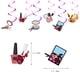 thumbnail image 5 of Decoración cosmética para fiestas, juego de pancartas de feliz cumpleaños con maquillaje cosmético, globos de pintalabios para fiestas con esmalte de uñas, suministros para fiestas de cumpleaños temát, 5 of 5