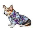 thumbnail image 7 of Honeii Purple Marble Texture Print Small Dog Hoodies Pet Hooded Sweatshirts Fall Winter Puppy Cat Sweaters Warm Clothes for Small Dogs Outfits Costume-Medium, 7 of 7