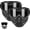 Grey, variant on Detachable Full Face Goggle Mask, Anti Fog Protective Face Cover with Adjustable Elastic Straps for Welding & Riding