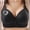 Black, variant on Push up Bras for Women Wirefree Bralette Front Closure Soft Everyday Womens Bras Lift ,SIZE XXXL