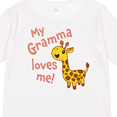 thumbnail image 4 of Inktastic My Gramma Loves me- cute giraffe Boys or Girls Long Sleeve Toddler T-Shirt, 4 of 5