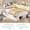White, variant on 14‘’ Corner Bed Frame with Pull-Out Cabinet, Upholstered Twin LED Daybed with Storage Bookcase & Headboad and Charging Station, Metal Platform Bed for Bedroom& Apartment Brown