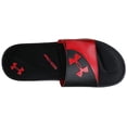 thumbnail image 2 of Under Armour Sandale Homme Ignite Vi Slide, Noir (001)/rouge, 12, 2 of 7