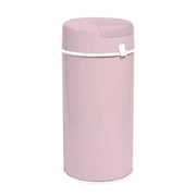 Bubula Premium Steel Diaper Waste Pail with Air Tight Lid and Lock, Baby Pink