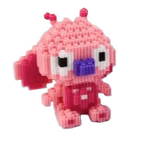 Pink Angel Character Cartoon-Style Interlocking 3D Building Block Toy Set 236-313 Pieces