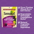 thumbnail image 3 of Senokot Laxative Soft Chews, Overnight Constipation Relief with Senna Extract, 42 Mixed Berry Chews (Pack of 2), 3 of 6