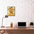 thumbnail image 2 of Stupell Industries Van Gogh Sunflowers Classic Painting Black Framed Art Print Wall Art, 16x20, by Vincent Van Gogh, 2 of 8
