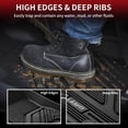 thumbnail image 3 of Alfombrillas LASFIT para Ram 1500 2019-2024 con cabina doble o cuádruple, color negro, 3 of 8