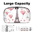 thumbnail image 3 of Valentine's Day Waterproof Oxford Cloth Hard Drive Case Organizer for Electronic Gadgets - Charger Case, Travel Organizer, Cord Organizer Travel Small, Appliance Cord Organizer - 5.9x9.44x3.14 in, 3 of 6