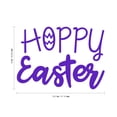 thumbnail image 4 of Easter Day Vinyl Wall Art Decal - Hoppy Easter - 16" x 22.5" - Resurrection Sunday Pascha Holiday Modern Church Home Living Room Bedroom Apartment Nursery Office Work Decor, 4 of 4
