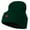 Dark Green, variant on Mini Broken Heart Embroidered Long Beanie - Dark Green OSFM