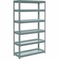 thumbnail image 2 of Global Industrial Extra Heavy Duty Shelving 48"W x 18"D x 96"H With 6 Shelves, Wire Deck, Gry, 2 of 3