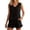 shorts set 46#Black, variant on WAYUTE Shorts Sets for Women Casual Summer Outfit Sleeveless Ruffle V Neck Tank Top and Shorts Classic Solid Color Breathable Clothing Sets