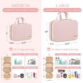 thumbnail image 3 of Neceser de viaje HOTOR con gancho para colgar, impermeable, rosa, 3 of 6