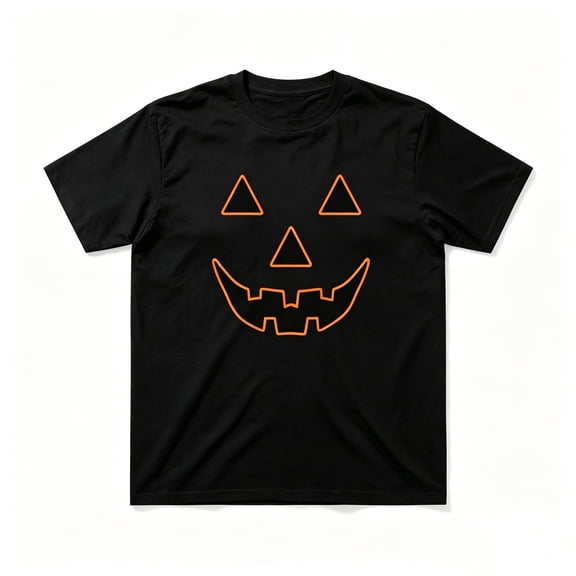 CONFREE Halloween Mens Short Sleeve Tshirts Crew Neck Hallowmas Pumpkin Face Graphic Lightweight T-Shirts