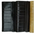 thumbnail image 6 of Womens Eel Skin Leather Deluxe Checkbook Wallet E 2575, 6 of 7