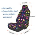thumbnail image 2 of Lsque Colorful Mexican Pattern Car Seat Covers for Front Seats , Waterproof Seat Covers for Cars, Sporty Front Seat Covers,Car Seat Cover Protector Front Seats, 2 of 5