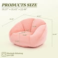 thumbnail image 6 of Homefun Bean Bag Chair Lazy Sofa for Adults Teens,Shell Shaped Comfy Sofa with Armrests for Bedroom Living Room,Gaming Reading, 6 of 9