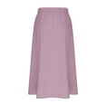 thumbnail image 4 of Aofany Flowy Skirts for Women High Waiste Skirt Midi Length Casual Tiered Skirts with Pockets, 4 of 5
