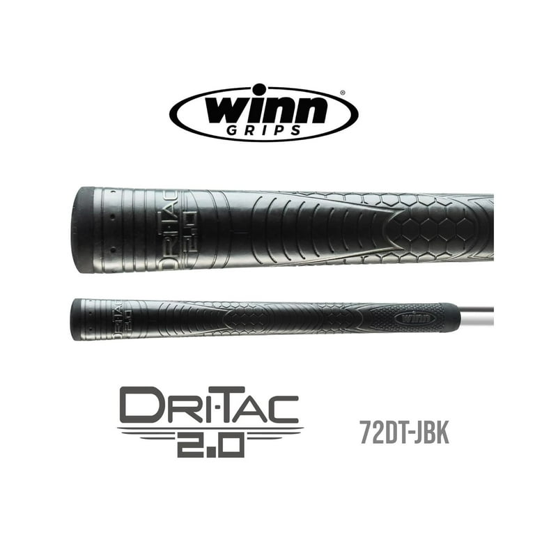 Winn, Golf Dri-Tac 2.0 Oversize Grip, Model 72DT-JBK, Black/Gray