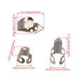thumbnail image 3 of BQLZR 15 Pcs Cure-Doigts Réglables Argentés Kit de Cure-Doigts pour Guitare Banjo, 3 of 5