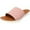 Dusty Pink, variant on Fit Flop Women's Sola Slides Dusty Pink Leather Slip-On Shoes - 6M