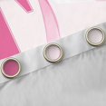 thumbnail image 4 of Manfei Princess Bowknot Letter Monogrammed T Blackout Curtains Set of 2 (52x84 Each) for Kids Girls,Teens Women Shabby Chic Bow Tie Initial Window Curtains,Breathable Home Decor, 4 of 6