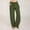 Green, variant on Cotton Pants For Women Sevevn Women Casual Cotton Linen Drawstring Elastic Waist Long Wide Leg Pants