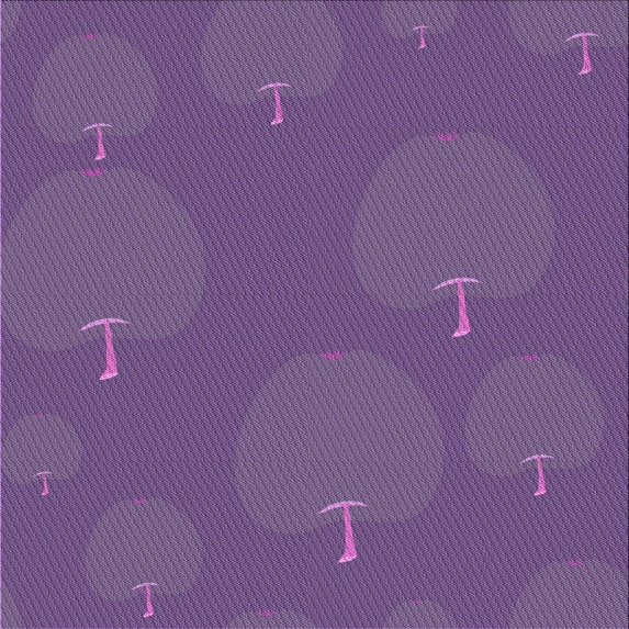 Ahgly Company Indoor Square Patterned Rebecca Purple Area Rugs, 4' Square