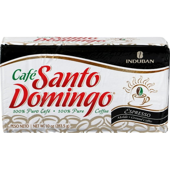 Cafe Santo Domingo Espresso Ground Coffee 10 oz