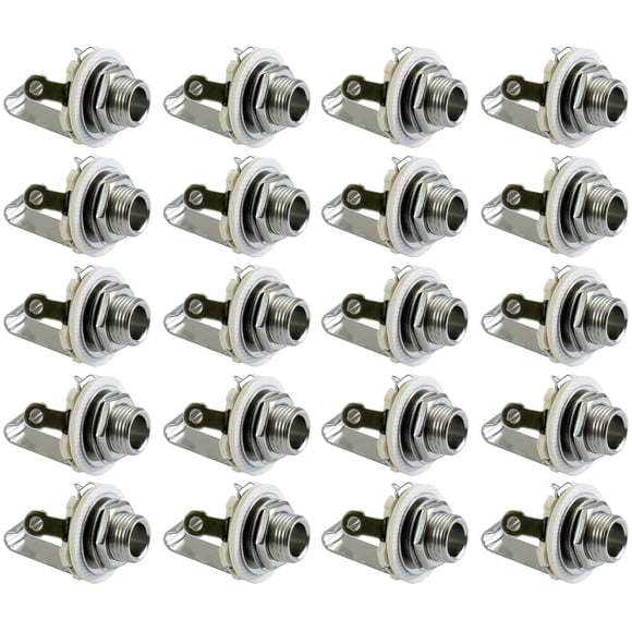 GLS Audio Prises 1/4 Po Femelle TS Mono Montage sur Panneau - Lot de 20