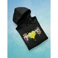thumbnail image 3 of Feeling Good Heart Flowers Hoodie Women -Image by Shutterstock, Female 4X-Large, 3 of 4