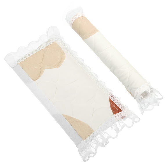 Uxcell 4Pack Refrigerator Door Handle Covers Kitchen Decors with Lace, White