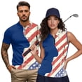 thumbnail image 2 of Aplkyhs Vintage American Flag Matching Golf Shirts for Couple Lightweight Golf Tank Top for Women for Casual Wear Soft and Comfortable Moisture Wicking for Yoga, 2 of 6
