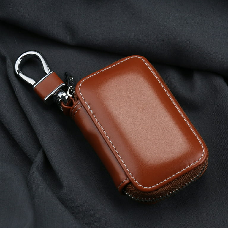 Keychain Pad With Hooks Leather Key Case Keychain For Key Holder