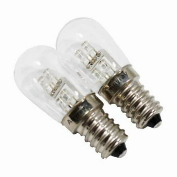 Anyray A-S6E12L2CW (2-Pack) LED Night Light bulb, 0.36 Watt C7 (4W 5W 7W Replacement) E12 Candelabra Base, 110V Cool White Color